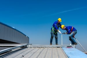 Roof replacement project illustrating the boundary between maintenance and capital works