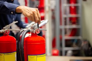 Compliance inspection covering fire safety as part of commercial property maintenance
