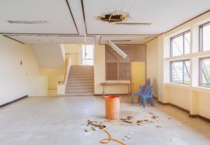 Coordinated repair response to a water ingress issue in a communal area